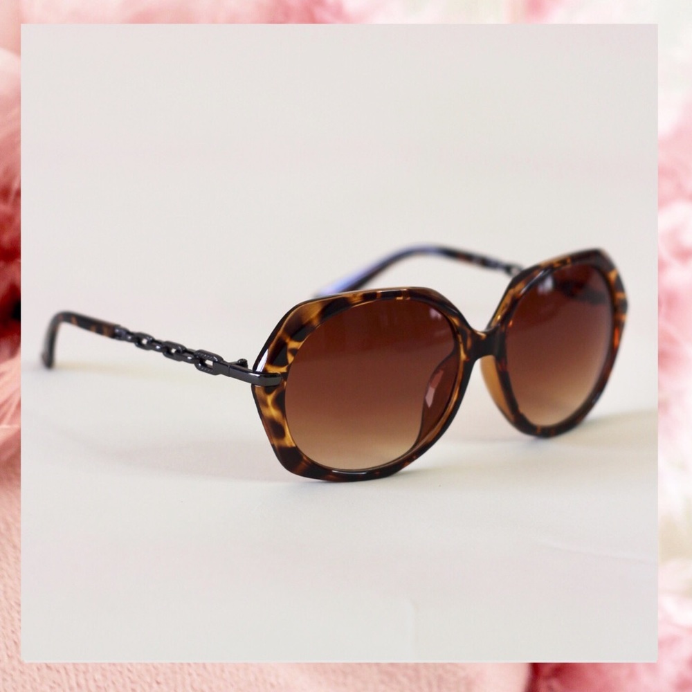 Animal Print Trendy Stylish Sunglasses in Brown